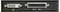 Achterkant van een KVM-switch met DVI- en VGA-aansluitingen, gelabeld met 'PC2' en 'PC1'.