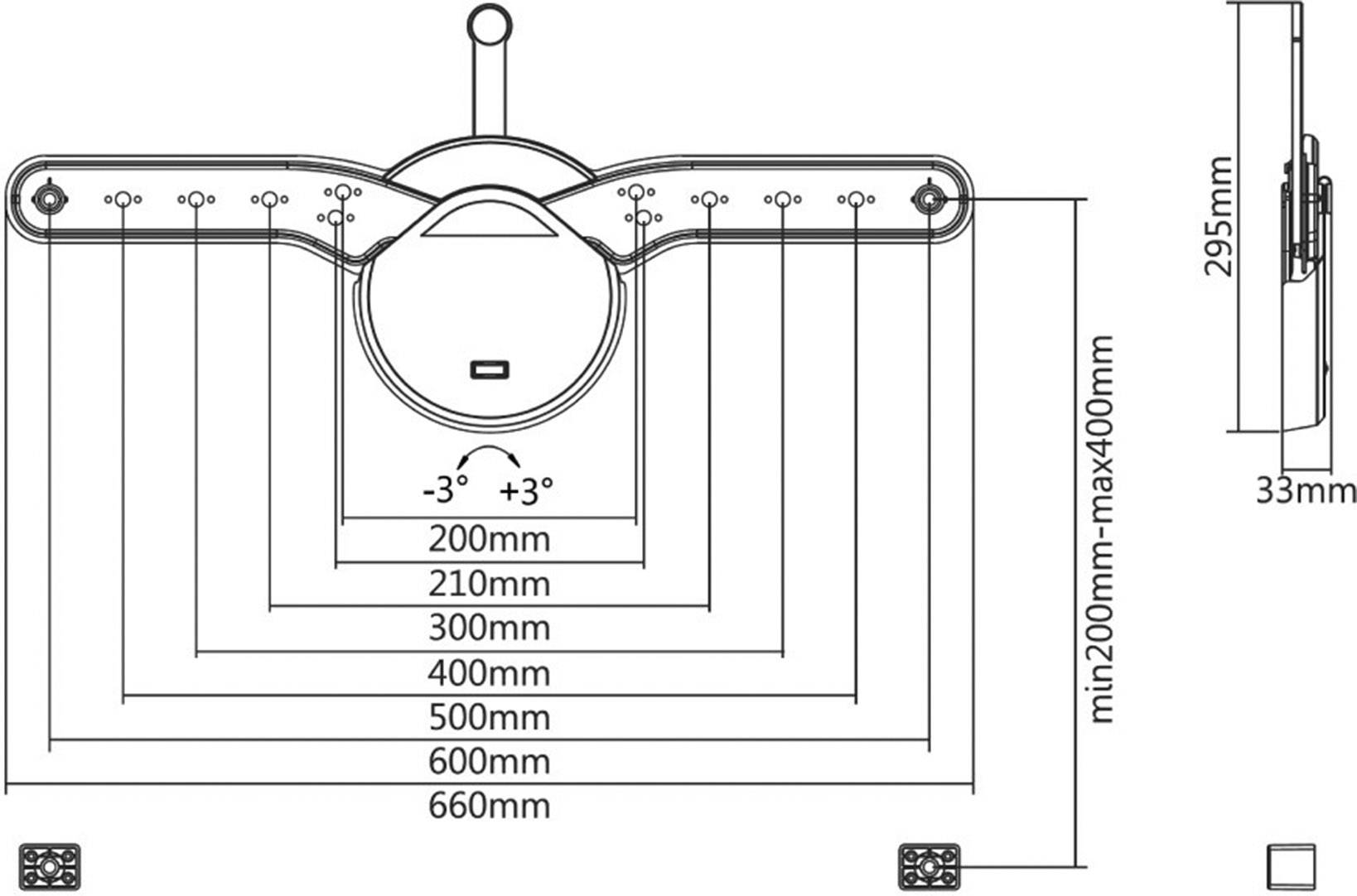 Neomounts OLED-W600BLACK tv-muurbeugel 32-70" - vlak-3