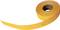 Geel afzetlint op een rol, gedeeltelijk uitgerold. Gebruikt voor het afzetten van gevarenzones of bouwterreinen.