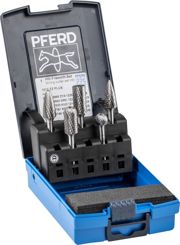 PFERD TOOLS 21901512 Freesstiftset Hardmetaal Schachtdiameter 6 mm