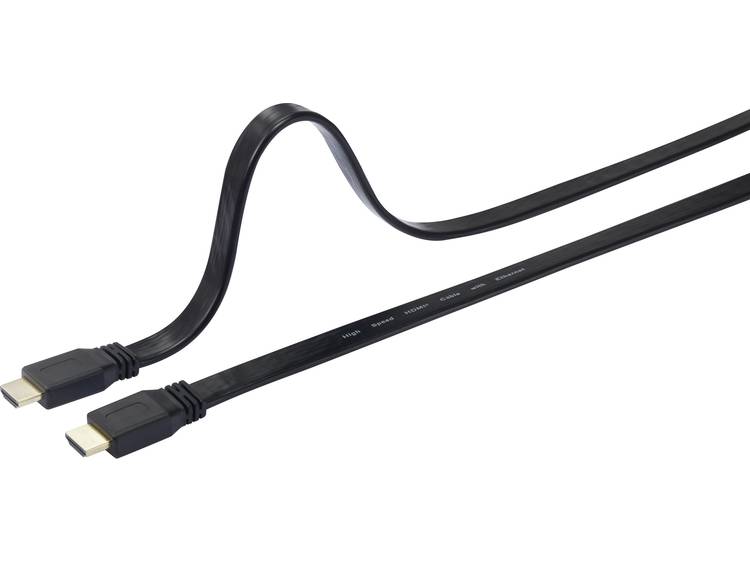 SpeaKa Professional HDMI Aansluitkabel [1x HDMI-stekker 1x HDMI-stekker] 5 m Zwart
