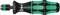 Een ergonomische schroevendraaier met een groen-zwarte handgreep en een schroefbaar opzetstuk aan de voorkant, met het merklogo op de handgreep.