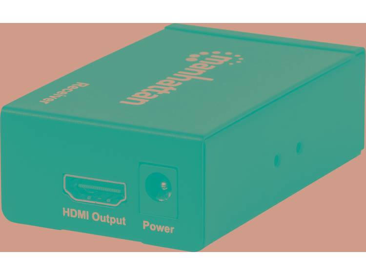 HDMI-splitter 4 poorten Manhattan 207836 Extender over netwerkkabel 1920 x 1080 pix Zwart