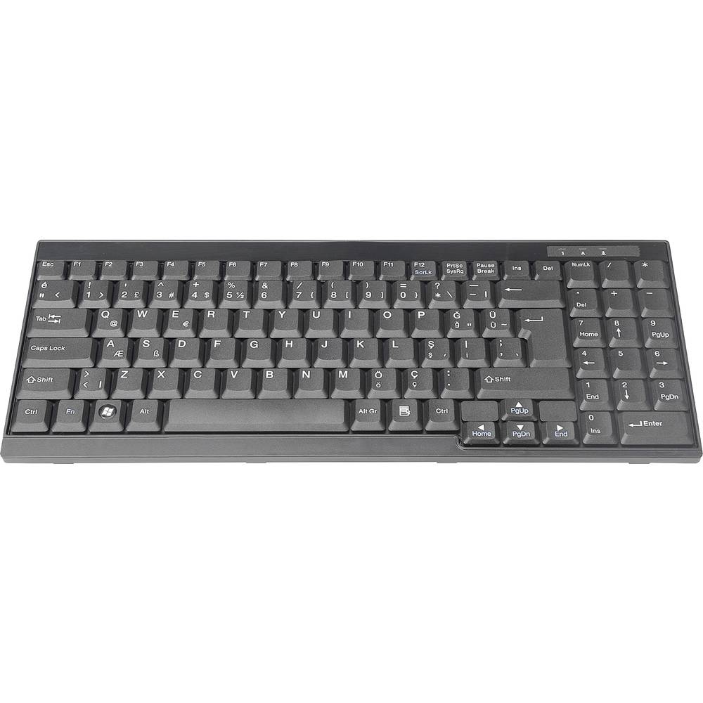 Digitus DS-72000TR KVM-toetsenbord Zwart Turks