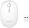 Draadloze, witte computermuis van LogiLink met USB-dongle, geschikt voor pc-gebruik.