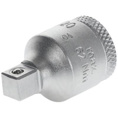 Metalen opzetstuk met opschrift 'max. 62 Nm', mogelijk een gereedschapsadapter voor bevestiging aan momentsleutels.