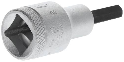 Metalen adapter met zeskantpen; gereedschap voor het verbinden of losmaken van schroeven.