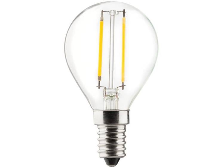 Sygonix LED Energielabel A++ (A++ E) E14 Kogel 2.5 W = 25 W Warmwit (Ã x l) 45 mm x 78 mm 1 stuks