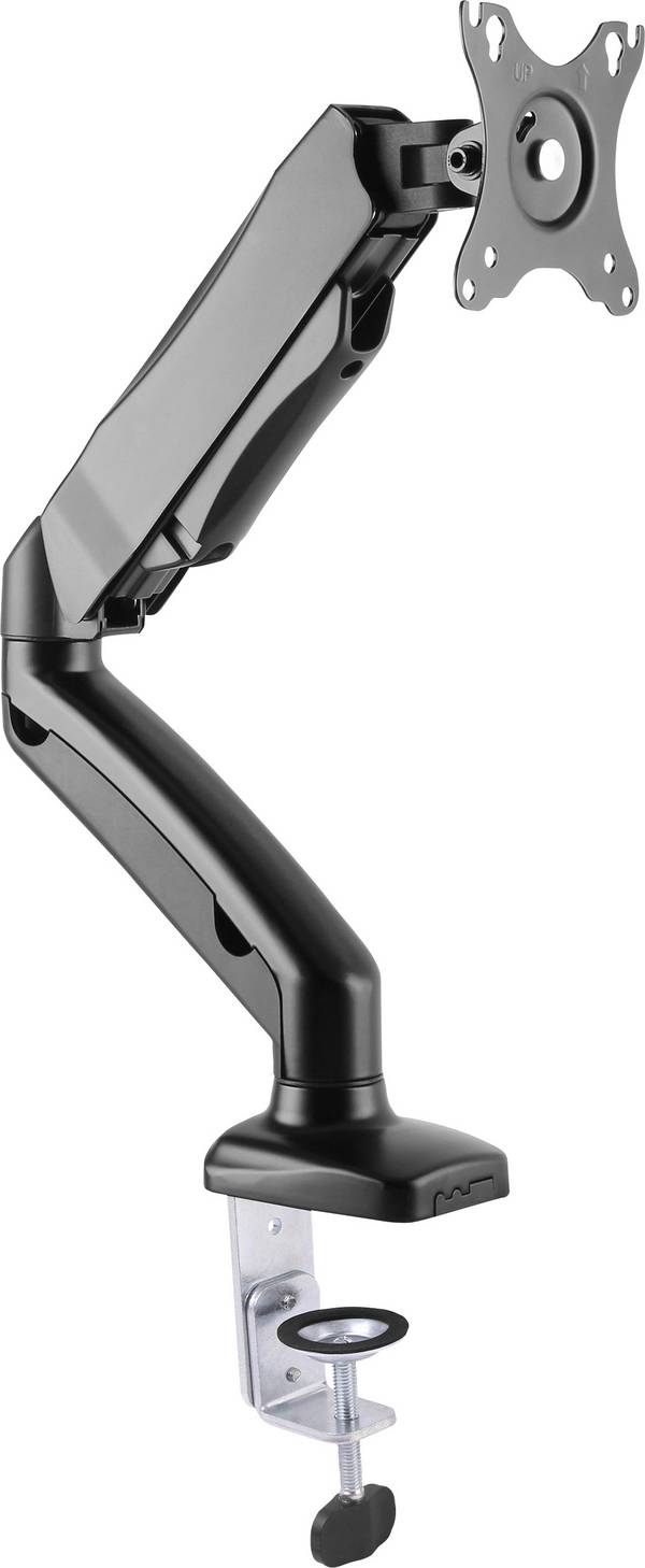 My Wall HL16L Tafelbeugel voor monitor  Aantal monteerbare displays: 1 Display(s) 33,0 cm (13") - 68,6 cm (27") Zwart Kantelbaar, Zwenkbaar, Roteerbaar
