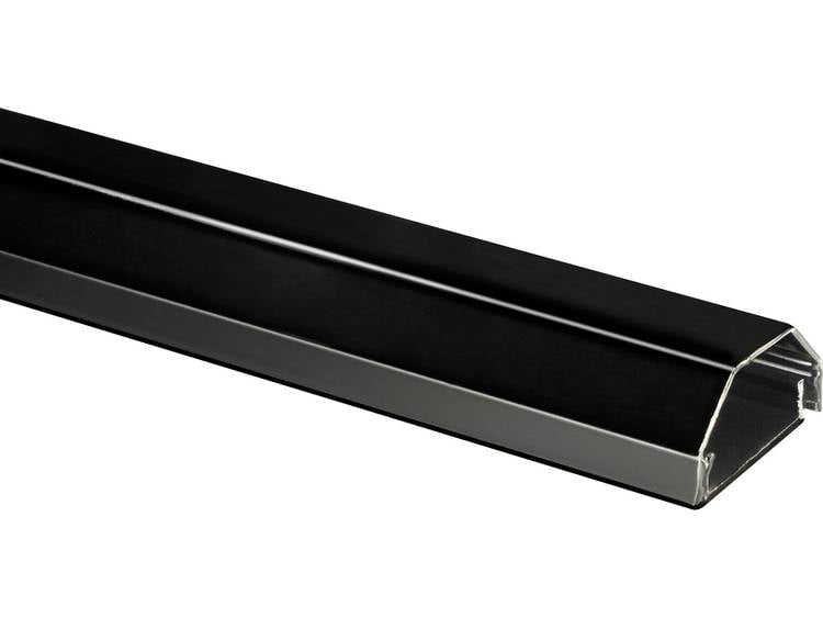 MyWall aluminium kabelgoot zwart Ø 33mm-1.1 meter