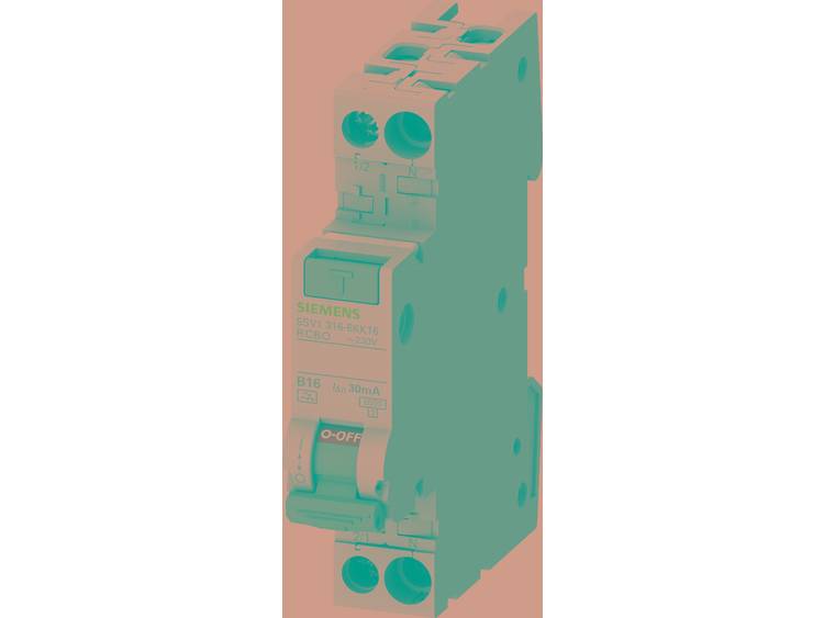 Siemens 5SV13167KK02 Aardlekschakelaar-zekeringautomaat 2-polig 2 A 0.03 A 230 V