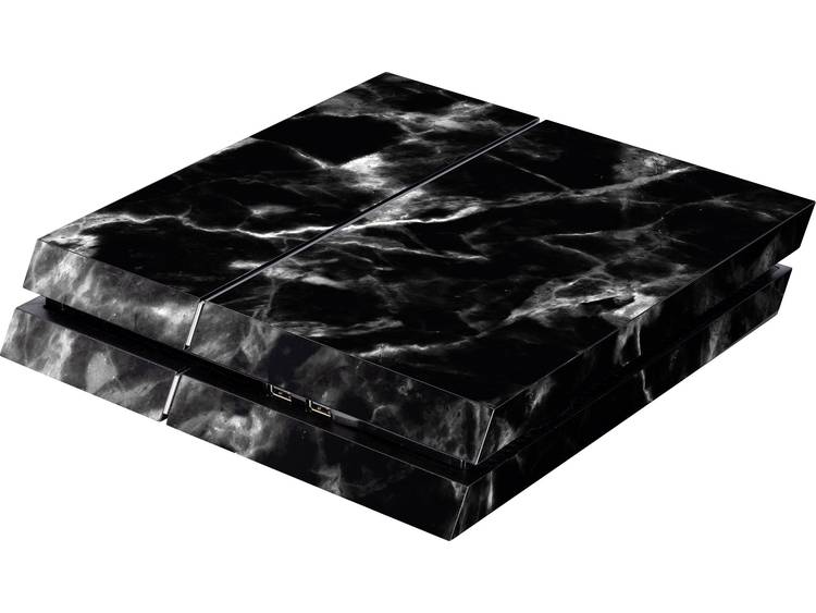 Cover PS4 Software Pyramide Skin fÃ¼r PS4 Konsole Black Marble