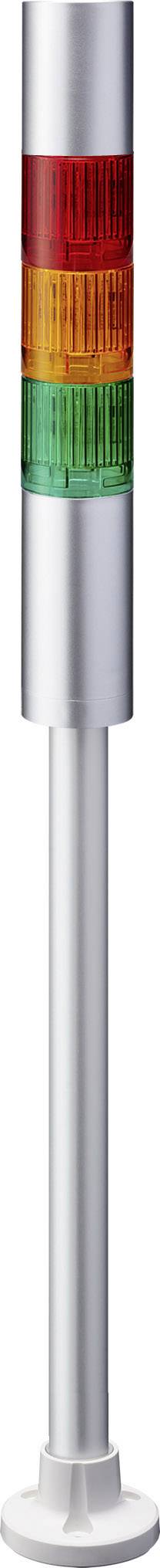 Verkeerslicht met drie lampen: Rood bovenaan, Oranje in het midden, Groen onderaan. Signaalindicator voor status of waarschuwingen.