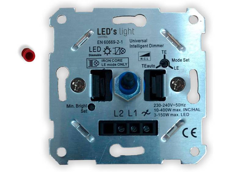 Shada 0190010 Dimmer (inbouw) Geschikt voor lampen: LED-lamp Aluminium