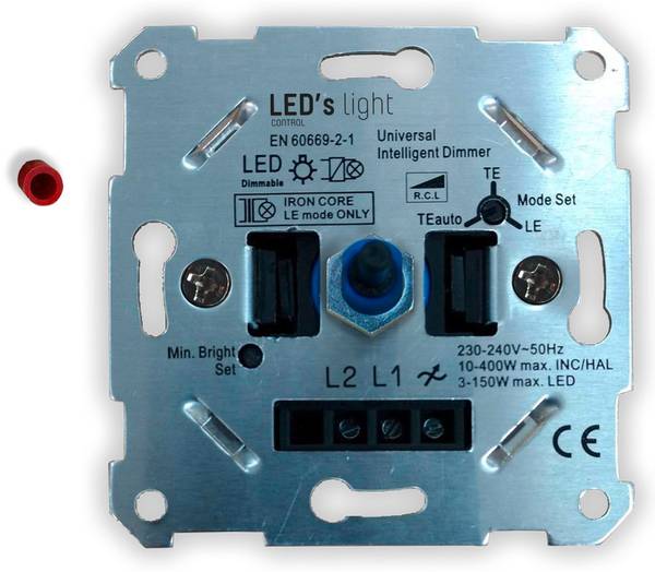 Shada 0190010 Dimmer (inbouw) Geschikt voor lampen LEDlamp Aluminium