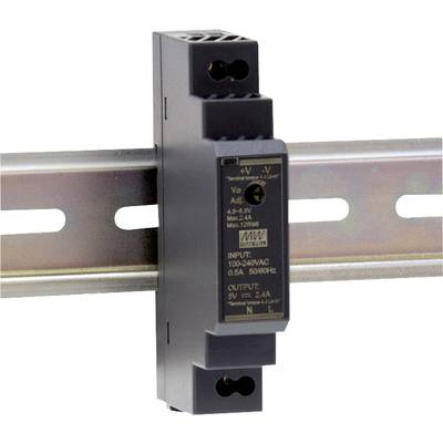 Een zwarte voedingsadapter met ingangsinformatie: 100–240V AC, 0,5A, 50/60Hz. Uitgang: 5V DC, 2,4A.