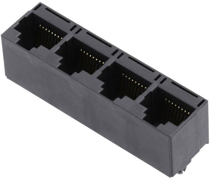encitech RJJU-88-442-E1V-004 RJ45-connector 3251-0008-14 Bus, inbouw verticaal Aantal polen (sensoren) 8P8C Zwart 1 stuk(s)