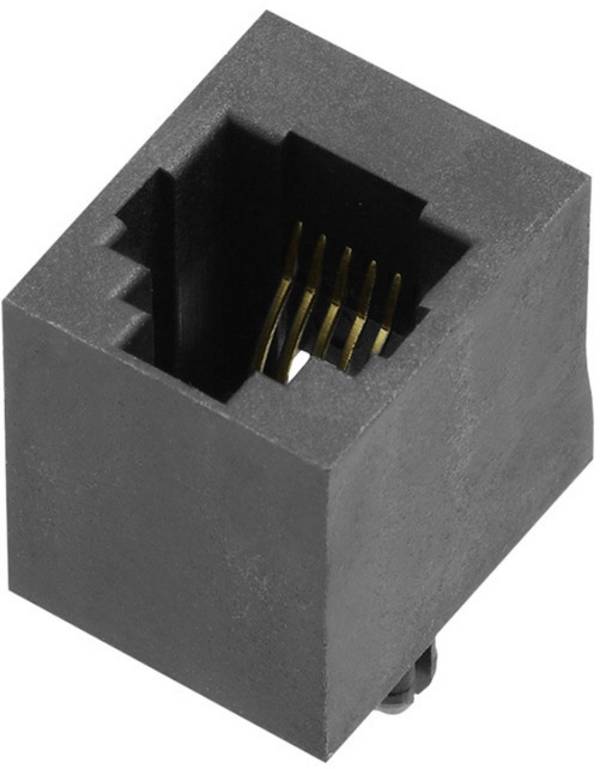 encitech RJJU-66-1406-E1V-088 RJ12-connector 3251-0024-06 Bus, inbouw verticaal   Aantal polen (sensoren) 6P6C Zwart 1 stuk(s)