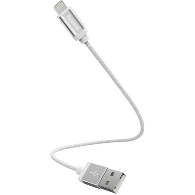 Hama Apple iPad/iPhone/iPod Aansluitkabel [1x USB-A 2.0 stekker - 1x Apple dock-stekker Lightning] 20.00 cm Wit