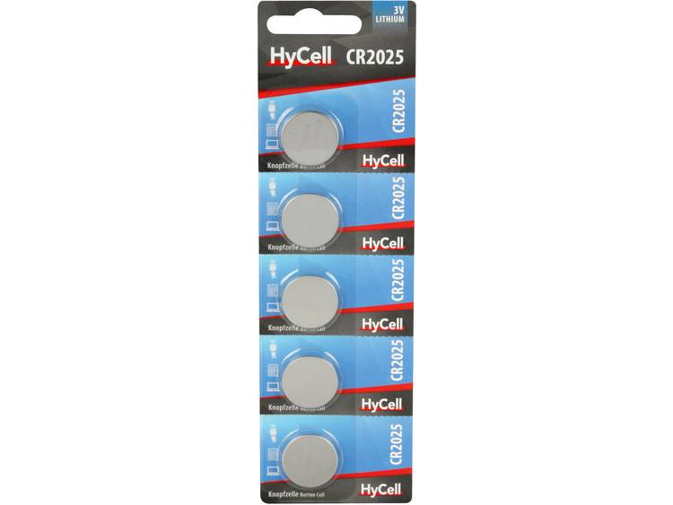 CR2025 Knoopcel Lithium 3 V 140 mAh HyCell 5 stuks