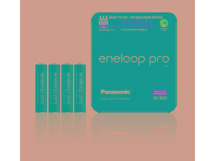 Panasonic Eneloop Pro Oplaadbare AAA Batterijen BK-4HCDE-4LE 930mAh 1x4