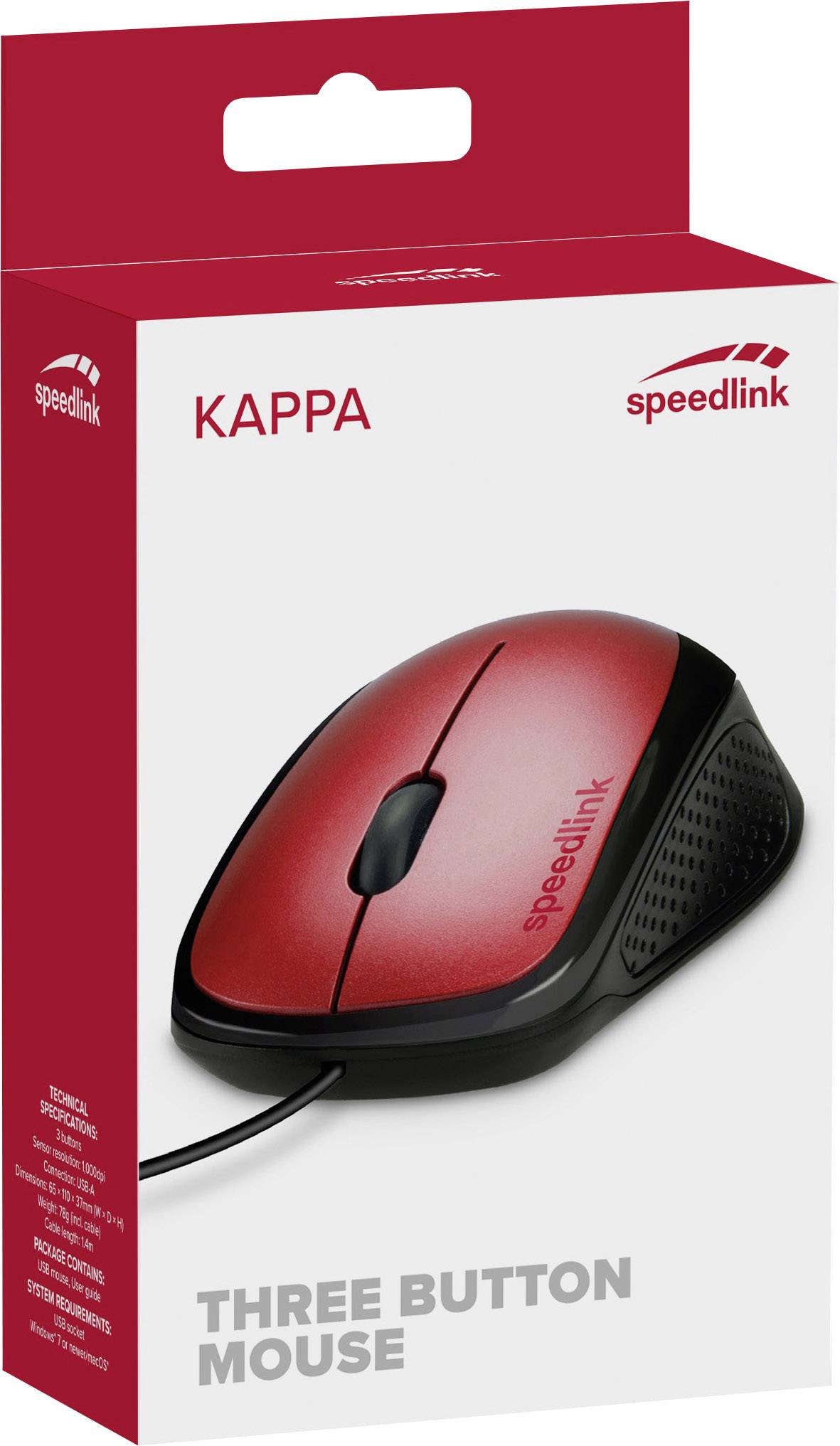 Speedlink KAPPA muis - Draadloos rood-2
