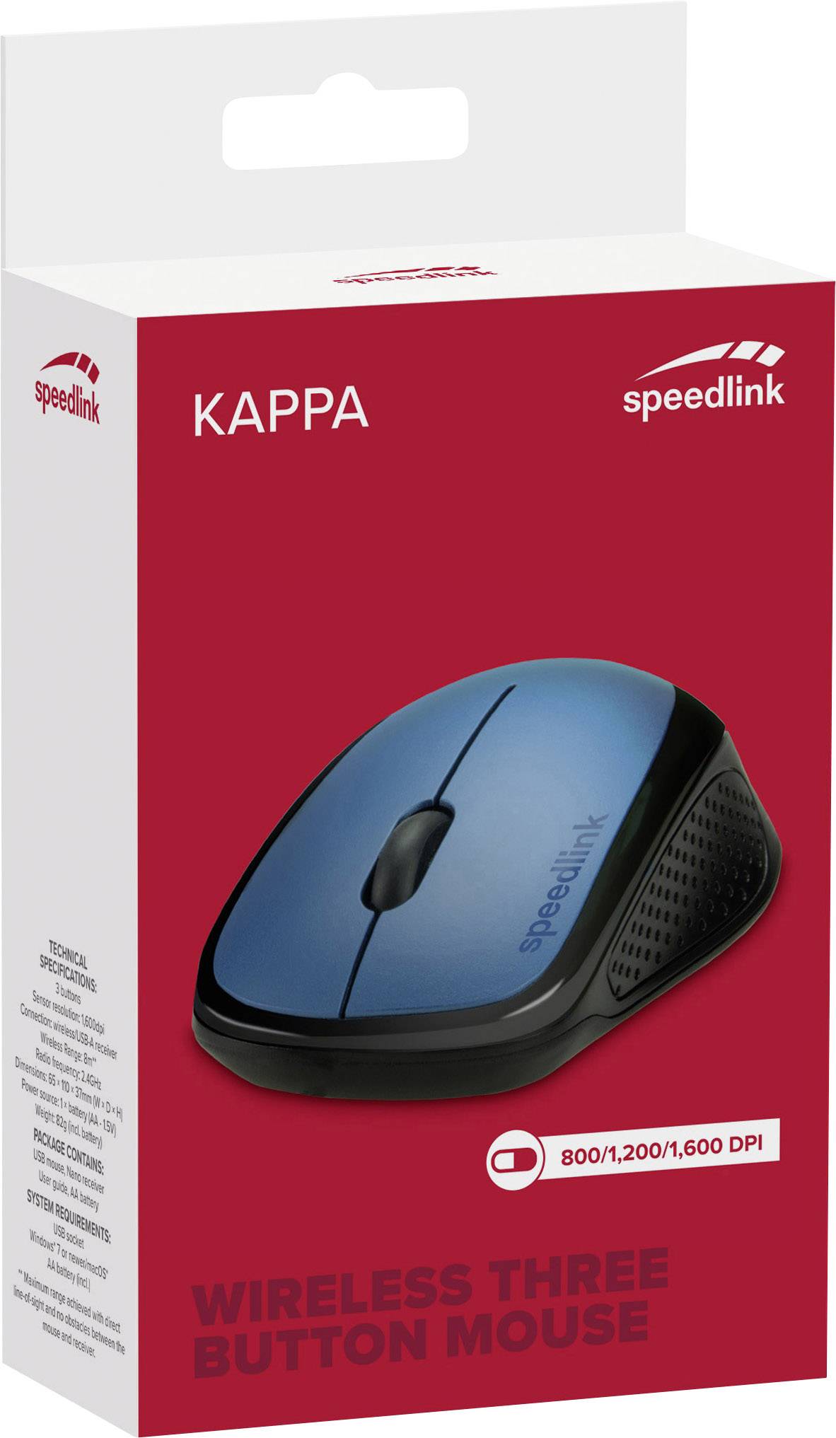 Speedlink KAPPA muis - Draadloos blauw-2