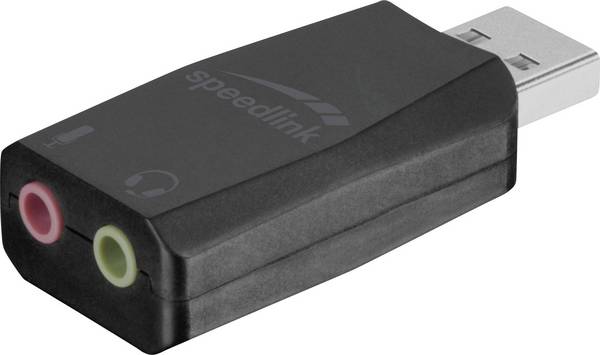 Microfoonontvanger SpeedLink SPEEDLINK SL-8850-BK-01 VIGO - Soundkarte - Stereo Zendmethode:USB