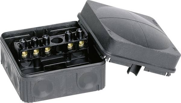 Wiska COMBI 108/5 Aftakkast (l x b x h) 76 x 76 x 51 mm Zwart (RAL 9005) IP66 1 stuk(s)