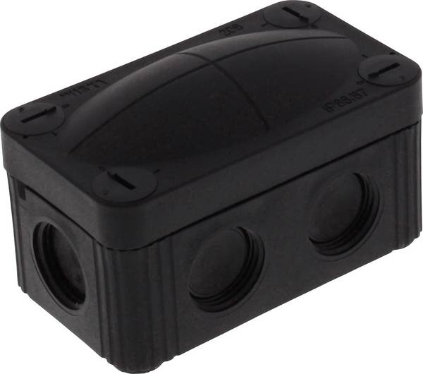 Wiska COMBI 206/5 BK Aftakkast (l x b x h) 85 x 49 x 51 mm Zwart (RAL 9005) IP66/IP67 1 stuk(s)