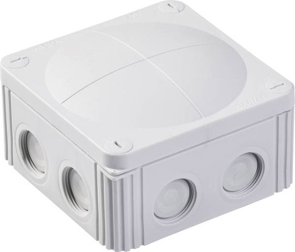 Wiska COMBI 607/5 Aftakkast (l x b x h) 110 x 110 x 66 mm Lichtgrijs IP66/IP67 1 stuk(s)