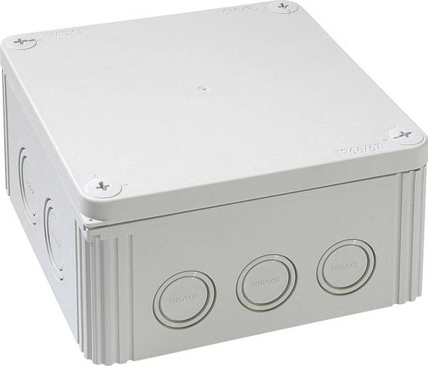 Wiska COMBI IND 1010/leer Aftakkast (l x b x h) 140 x 140 x 82 mm Lichtgrijs IP66/IP67 1 stuk(s)
