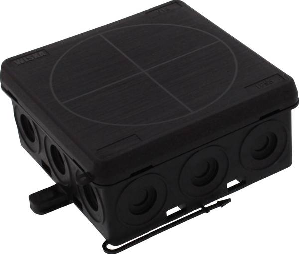 Wiska KA 012 BK Aftakkast (l x b x h) 86 x 86 x 41 mm Zwart (RAL 9005) IP55 1 stuk(s)