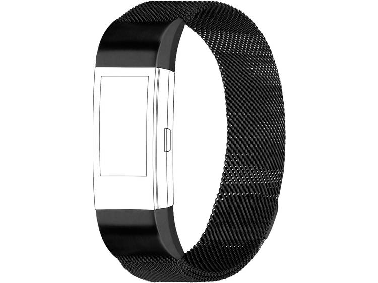 Topp fÃ¼r Fitbit Charge 2 Reserve armband Zwart