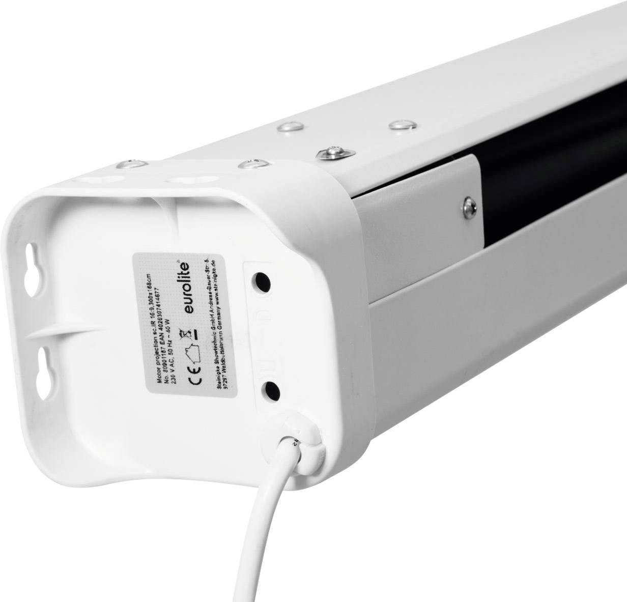 Beugel voor elektrische jaloezieën met kabelaansluiting, voorzien van CE- en CQC-markering.