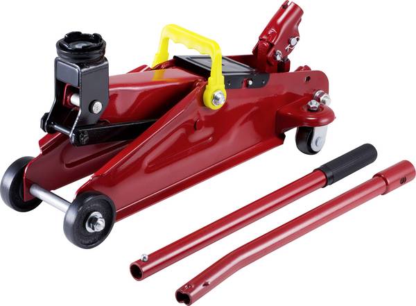 TOOLCRAFT TO-8578956 Verrijdbare autokrik 2 t Werkhoogte: 13.5 - 33.5 cm