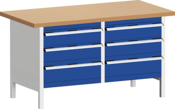 Bott 41002032.11V Kastwerkbank (b x h x d) 1500 x 840 x 750 mm Lichtgrijs