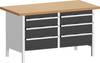 Bott 41002032.19V Kastwerkbank (b x h x d) 1500 x 840 x 750 mm Lichtgrijs