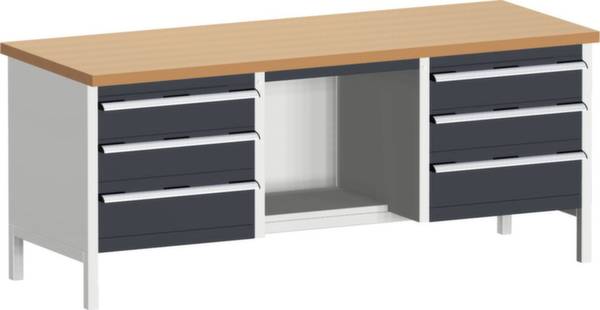 Bott 41002074.19V Kastwerkbank (b x h x d) 2000 x 840 x 750 mm Lichtgrijs