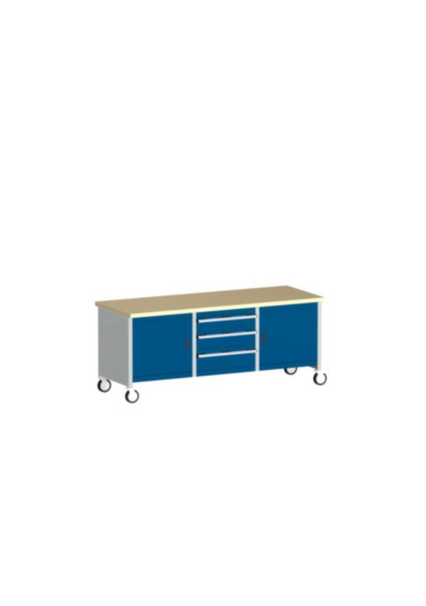 Bott 41002125.11V Kastwerkbank (b x h x d) 2000 x 840 x 750 mm Lichtgrijs