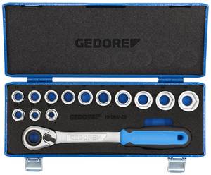 Conrad Gedore 19 SKU-20 2521563 Dopsleutelset Metrisch 1/2" (12.5 mm) 14-delig aanbieding
