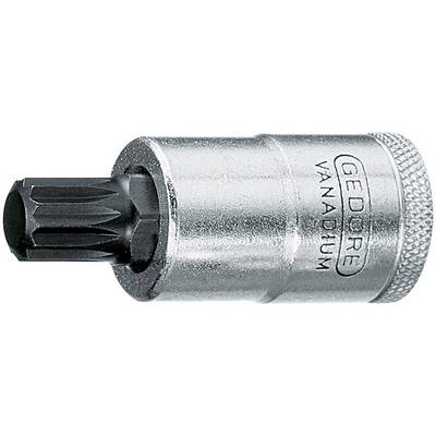 Een zilveren bitopzetstuk met de opdruk 'GEDORE VANADIUM', geschikt voor gebruik met steeksleutels of ratelsleutels.