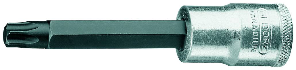 Een metalen steeksleutel met een lange zeskante steel, geschikt voor ambachtelijke reparatie- of montage werkzaamheden.