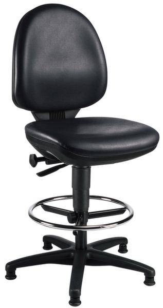 Topstar Werkplaatsstoel Kunstleer Topstar Bequemer Arbeitsdrehstuhl Tec 50, Kunstleder, Counter Traploos TS72250CU