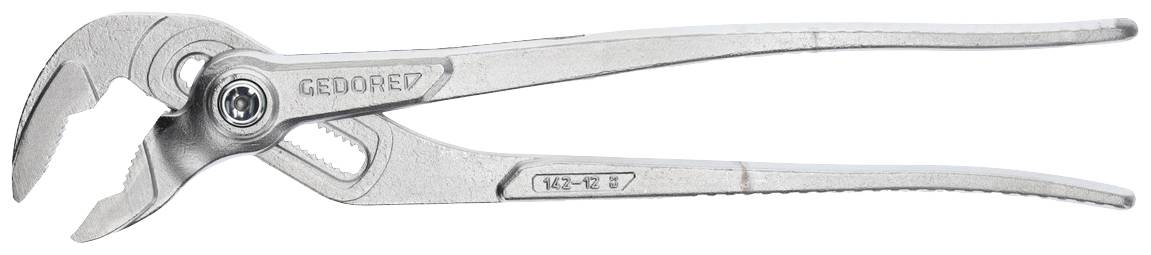 Tang met verstelbare bek, lange steel voor betere hefboomwerking. Ideaal voor het vastgrijpen en vasthouden van buizen of schroefverbindingen.