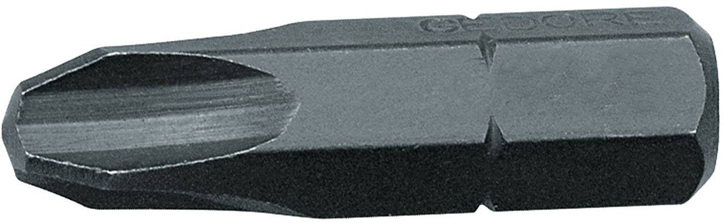 Zwarte kruiskop schroevendraaierbit, geschikt voor gebruik in elektrische of handmatige schroevendraaiers.