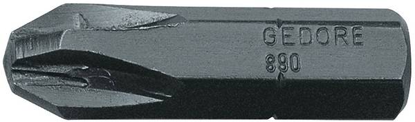 Gedore 6553250 890 PZD 1 Kruis-bit Aandrijving: 5/16" (8 mm) Uitvoering: Kruiskop Pozidriv PZ 1 32 mm