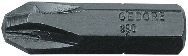 Gedore 6553330 890 PZD 2 Kruis-bit Aandrijving: 5/16" (8 mm) Uitvoering: Kruiskop Pozidriv PZ 2 32 mm