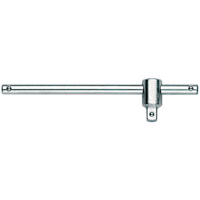 Een metalen kruisgreep voor steeksleutels, horizontaal gepositioneerd, gebruikt voor handmatige draaiende bewegingen van schroeven en moeren.