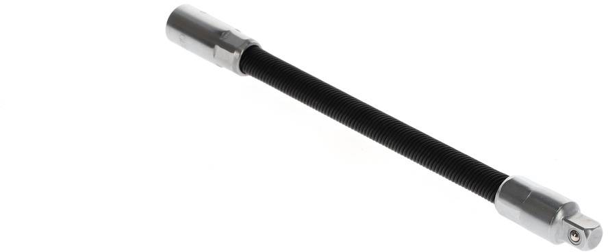 Langere, flexibele steeksleutel met metalen doppen aan beide uiteinden. Wordt gebruikt voor moeilijk bereikbare schroeven.